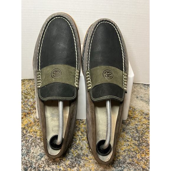 Stussy Deluxe x Timberland Wedge Loafer Shoe Men's 10 Vibram Sole Gray Black - Picture 8 of 12